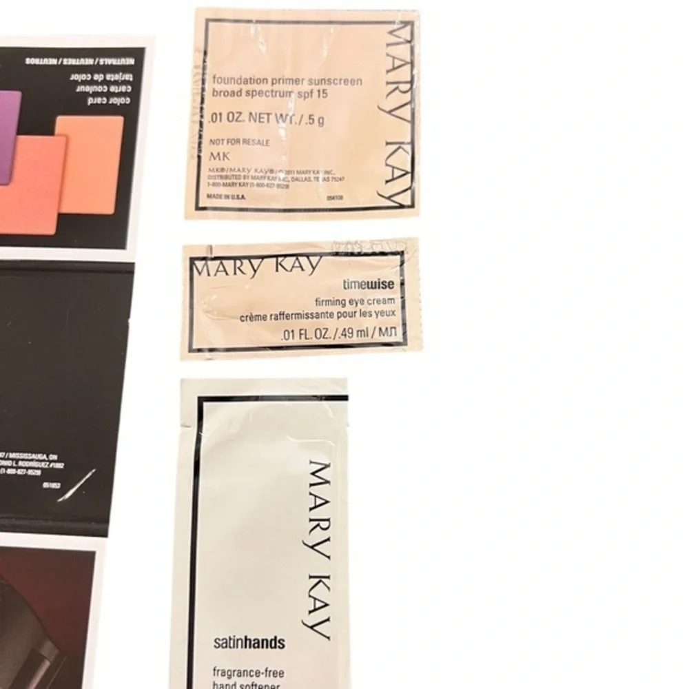 Mary‎ Kay Lot Assorted Samples New & Discontinued Colors Single Use Travel #105
